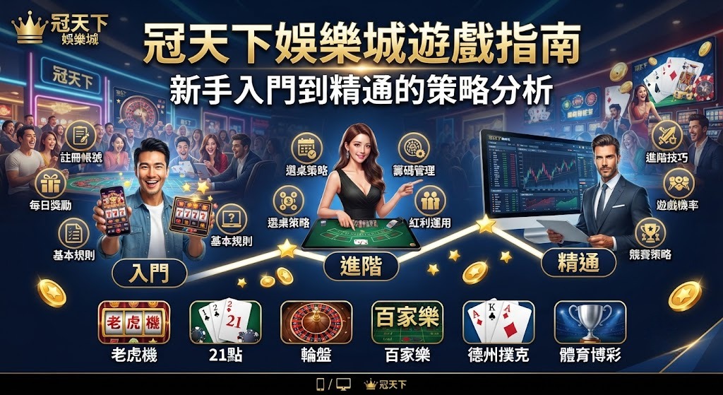 新手必看實戰攻略!立即掌握冠天下娛樂城核心技巧